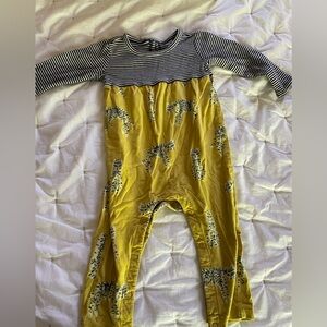 Tea Collection yellow leopard playsuit